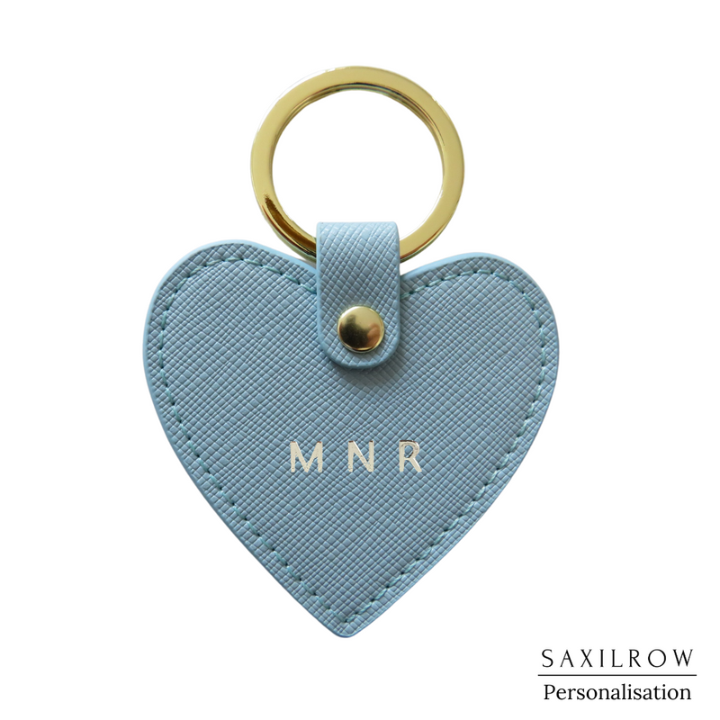 Blue Heart Keyring