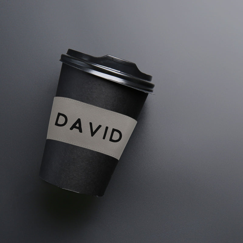 Personalised Leather Cup Sleeve