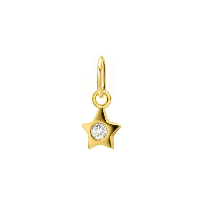 Gold Shining Star Charm